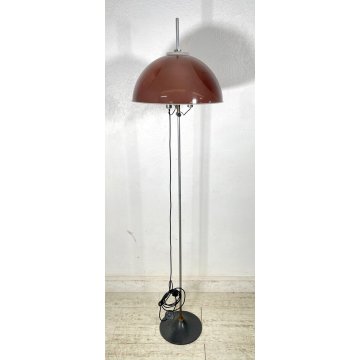 LAMPADA DA TERRA STILUX VINTAGE ANNI 70 PLEXIGLASS METALLO 3 LUCI MILANO DESIGN