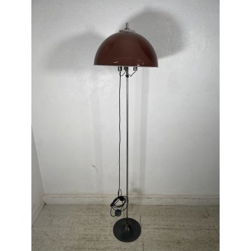 LAMPADA DA TERRA STILUX VINTAGE ANNI 70 PLEXIGLASS METALLO 3 LUCI MILANO DESIGN