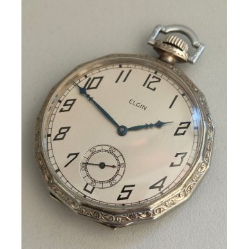 ANTICO OROLOGIO TASCA Elgin EPOCA 900 IWC Co CASE Pocket Watch MONTRE de POCHE