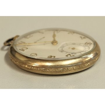 ANTICO OROLOGIO TASCA Bulova 17AH anni 50 10k Old Pocket Watch Rolled Gold Plate