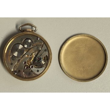 ANTICO OROLOGIO TASCA Bulova 17AH anni 50 10k Old Pocket Watch Rolled Gold Plate