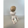 4 FIGURE PUTTO PORCELLANA Biscuit CAPODIMONTE CHERUBINI AMORINI ANGIOLETTI '900