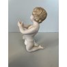 4 FIGURE PUTTO PORCELLANA Biscuit CAPODIMONTE CHERUBINI AMORINI ANGIOLETTI '900