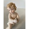 4 FIGURE PUTTO PORCELLANA Biscuit CAPODIMONTE CHERUBINI AMORINI ANGIOLETTI '900