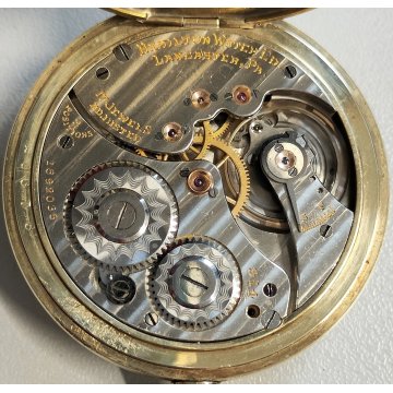 ANTICO OROLOGIO TASCA Hamilton Lancaster 914 epoca 900 Old Golden Pocket Watch