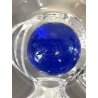 FERMACARTE PRESSEPAPIER CRISTALLO BOLLE SFERA BLU Daum France VINTAGE SCULPTURE
