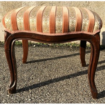 SET SALOTTO LUIGI FILIPPO DIVANO 2 POLTRONE POGGIA PIEDI 1800 SOFA PUOF VELLUTO 