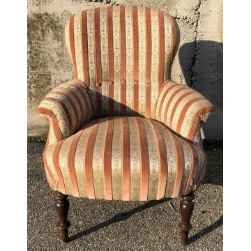 SET SALOTTO LUIGI FILIPPO DIVANO 2 POLTRONE POGGIA PIEDI 1800 SOFA PUOF VELLUTO 