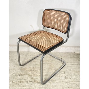 SET 6 SEDIA Marcel Breuer Gavina CESCA PAGLIA DI VIENNA DESIGN ANNI 60/70 B32