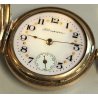 ANTICO OROLOGIO TASCA Hampden ORO 14k Gold Filled HUNTER POCKET WATCH taschino