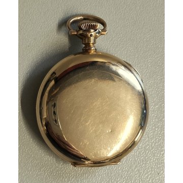 ANTICO OROLOGIO TASCA Hampden ORO 14k Gold Filled HUNTER POCKET WATCH taschino