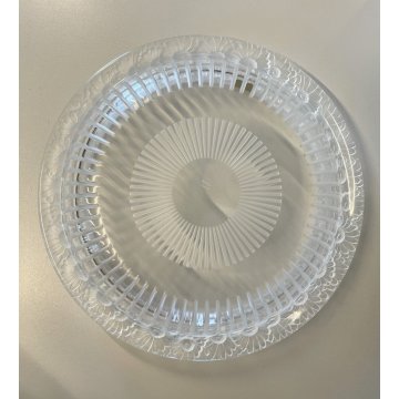 ANTICO CENTROTAVOLA VASSOIO BOWL CRISTALLO René Lalique MARGHERITE ø 33 cm '900