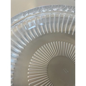 ANTICO CENTROTAVOLA VASSOIO BOWL CRISTALLO René Lalique MARGHERITE ø 33 cm '900