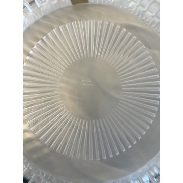 ANTICO CENTROTAVOLA VASSOIO BOWL CRISTALLO René Lalique MARGHERITE ø 33 cm '900