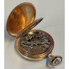 ANTICO OROLOGIO TASCA Hampden ORO 8k Gold Filled HUNTER POCKET WATCH taschino