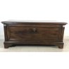 ANTICA CASSAPANCA IMPERO LEGNO NOCE 800 EPOCA BAULE NUZIALE BAFFO PANCA MOBILE 