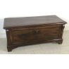 ANTICA CASSAPANCA IMPERO LEGNO NOCE 800 EPOCA BAULE NUZIALE BAFFO PANCA MOBILE 