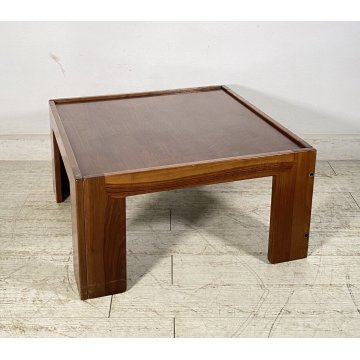 TAVOLINO SALOTTO Afra & Tobia Scarpa MOD. 771 ANNI 70 LEGNO DESIGN TABLE BASS