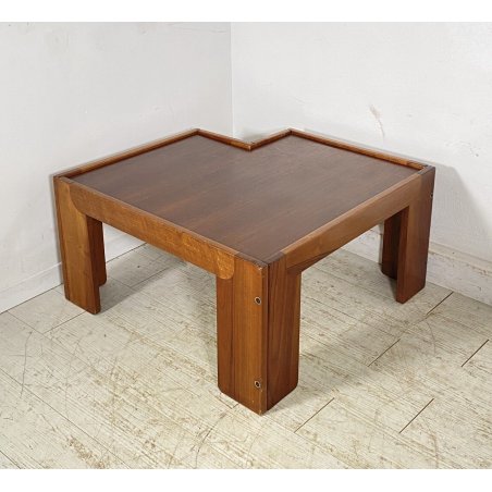 TAVOLINO ANGOLO SALOTTO Afra & Tobia Scarpa MOD. 771 ANNI 70 LEGNO DESIGN TABLE