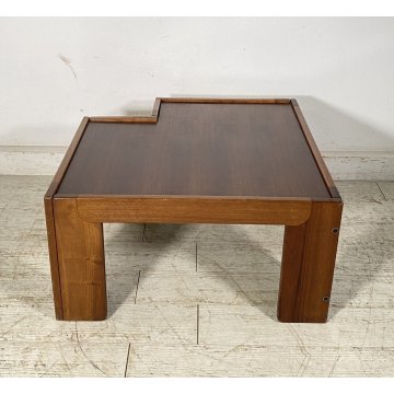 TAVOLINO ANGOLO SALOTTO Afra & Tobia Scarpa MOD. 771 ANNI 70 LEGNO DESIGN TABLE