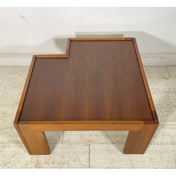 TAVOLINO ANGOLO SALOTTO Afra & Tobia Scarpa MOD. 771 ANNI 70 LEGNO DESIGN TABLE