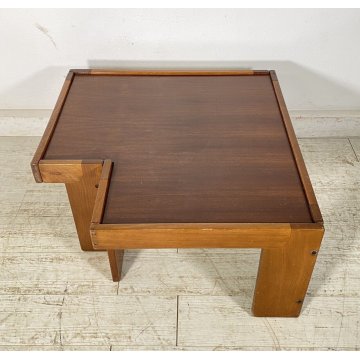 TAVOLINO ANGOLO SALOTTO Afra & Tobia Scarpa MOD. 771 ANNI 70 LEGNO DESIGN TABLE