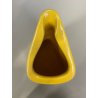 CARAFFA VINTAGE BROCCA CERAMICA SMALTO GIALLO LIMONE TRIANGOLARE 17,5 cm/h '60