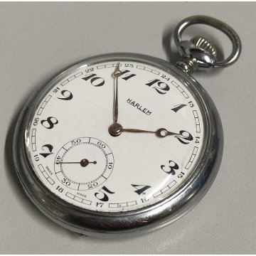 ANTICO OROLOGIO TASCA Harlem ANNI 60 Old Pocket Watch MONTRE de POCHE taschino