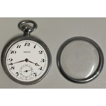 ANTICO OROLOGIO TASCA Harlem ANNI 60 Old Pocket Watch MONTRE de POCHE taschino