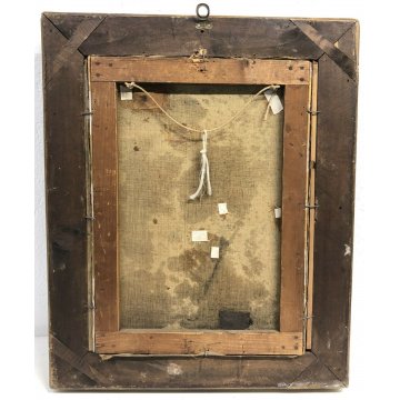 QUADRO JEAN DENIS MAILLARD DIPINTO OLIO TELA VINTAGE META' 1900 PITTURA FRACIA 