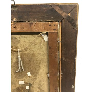 QUADRO JEAN DENIS MAILLARD DIPINTO OLIO TELA VINTAGE META' 1900 PITTURA FRACIA 