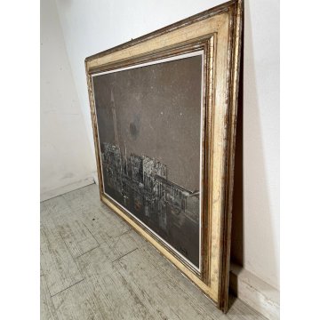 GRANDE QUADRO OLIO Lino Dinetto Piazza San Marco ASTRATTO VEDUTA VENEZIA LAGUNA