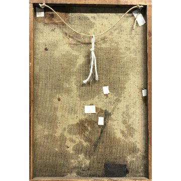 QUADRO JEAN DENIS MAILLARD DIPINTO OLIO TELA VINTAGE META' 1900 PITTURA FRACIA 