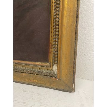 ANTICO QUADRO DIPINTO OLIO TELA RITRATTO MASCHILE NOBILUOMO BAFFI ABITO EPOC 800