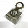 ANTICO CALAMAIO EPOCA VETRO FRANCESE OTTONE FINE '800 PRIMI '900 INKWELL 