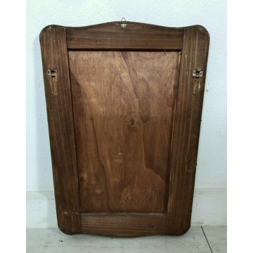  ANTICA SPECCHIERA LIBERTY SAGOMATA CORNICE METALLO SPECCHIO DESIGN Gio Ponti 