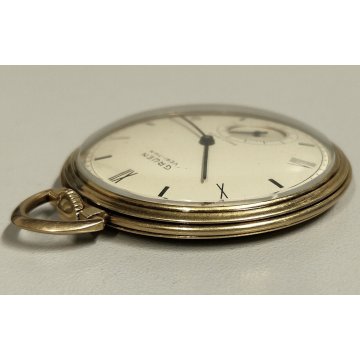 ANTICO OROLOGIO TASCA Gruen Veri Thin Precision 10k Gold Filled Old Pocket Watch