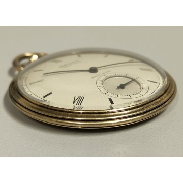 ANTICO OROLOGIO TASCA Gruen Veri Thin Precision 10k Gold Filled Old Pocket Watch