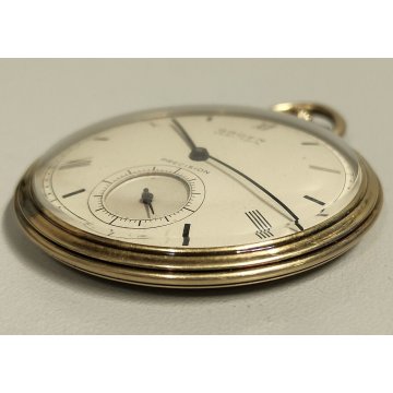 ANTICO OROLOGIO TASCA Gruen Veri Thin Precision 10k Gold Filled Old Pocket Watch