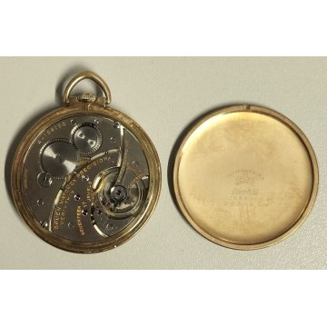 ANTICO OROLOGIO TASCA Gruen Veri Thin Precision 10k Gold Filled Old Pocket Watch