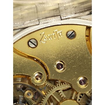 ANTICO OROLOGIO TASCA Zenith ARGENTO 800 NIELLO FIORI Old Pocket Watch TASCHINO