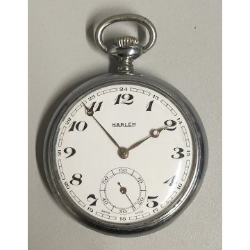 ANTICO OROLOGIO TASCA Harlem ANNI 60 Old Pocket Watch MONTRE de POCHE taschino