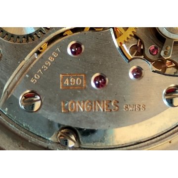 ANTICO OROLOGIO POLSO Longines ANNI 60 meccanico CAL. 490 Old Wrist Watch MONTRE