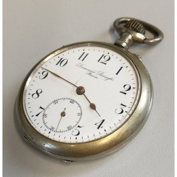 ANTICO OROLOGIO TASCA Pubblicità DOMENICO BINAGHI STRESA anni 60 POCKET WATCH MD