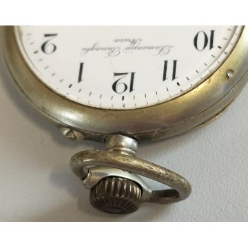 ANTICO OROLOGIO TASCA Pubblicità DOMENICO BINAGHI STRESA anni 60 POCKET WATCH MD