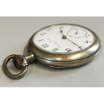 ANTICO OROLOGIO TASCA Pubblicità DOMENICO BINAGHI STRESA anni 60 POCKET WATCH MD