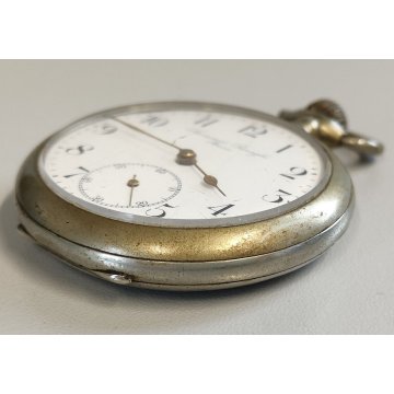 ANTICO OROLOGIO TASCA Pubblicità DOMENICO BINAGHI STRESA anni 60 POCKET WATCH MD