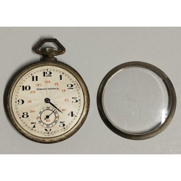 ANTICO OROLOGIO TASCA Pubblicità FERNET BRANCA anni 60 OLD POCKET WATCH Henex