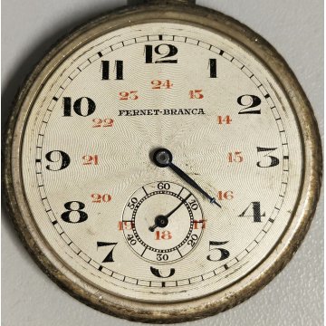 ANTICO OROLOGIO TASCA Pubblicità FERNET BRANCA anni 60 OLD POCKET WATCH Henex