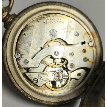 ANTICO OROLOGIO TASCA Pubblicità FERNET BRANCA anni 60 OLD POCKET WATCH Henex